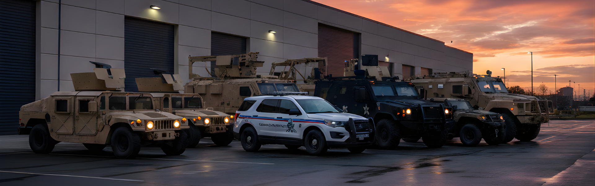 12V & 24V air conditioner for military vehicles including Humvees and armored vehicles in tactical formation