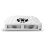 White automotive air conditioner on a white background