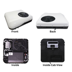 B-COOL 5RM 12V 24V rooftop air conditioner four views front back side profile