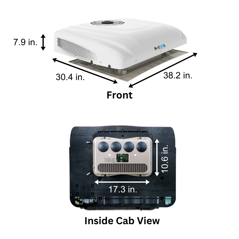 B-COOL 9RM | 12V & 24V DC Powered Roof Mount Air Conditioner