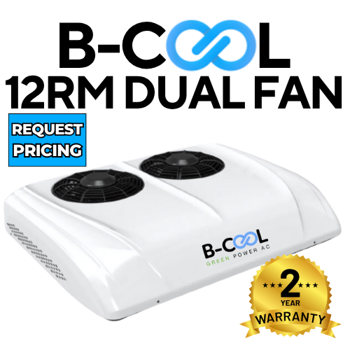B-COOL 12RM Dual Fan | 12V & 24V DC Powered Roof Mount Air Conditioner