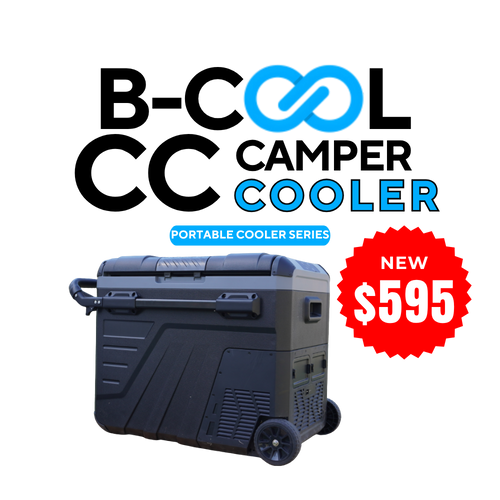 B-COOL CC Camper Cooler 45L portable compressor fridge freezer for trucks RVs and overlanding — 12V 24V DC R134a -20°C to 40°C - ONLY $595