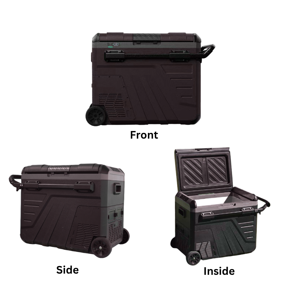 B-COOL CC Camper Cooler interior view showing 45L capacity storage space