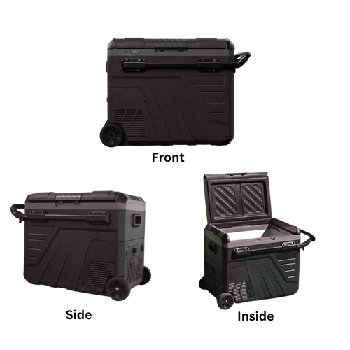 B-COOL CC Camper Cooler interior view showing 45L capacity storage space