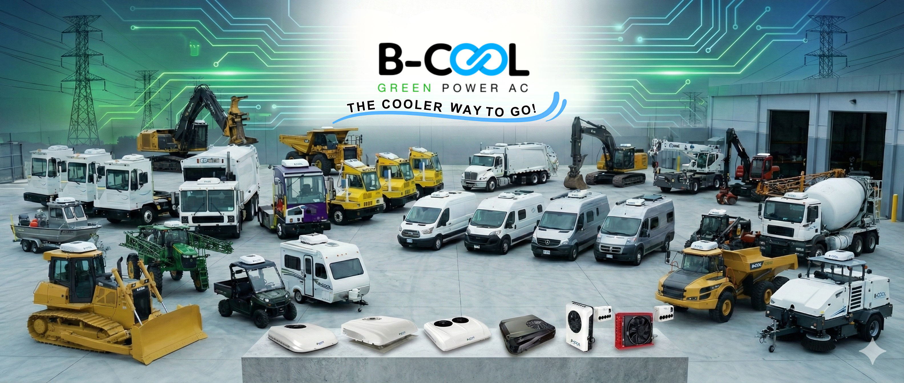 12v air conditioner & 24v air conditioner for trucks, excavators, rv, tractor, yard truck, sleeper cabs, fleets, distribution centres, marine, and more. 