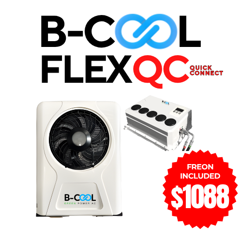 B-COOL FLEX QC | 12V & 24V DC Split No-Idle Air Conditioner, Quick Connect, Fastest Install