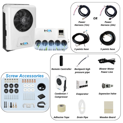 B-COOL FLEX ST – 12V / 24V DC Split Air Conditioner for RVs, Trucks & Off-Grid Vehicles