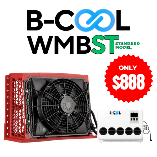 B-COOL WMB ST 12V 24V wall mount DC split air conditioner for heavy equipment and trucks